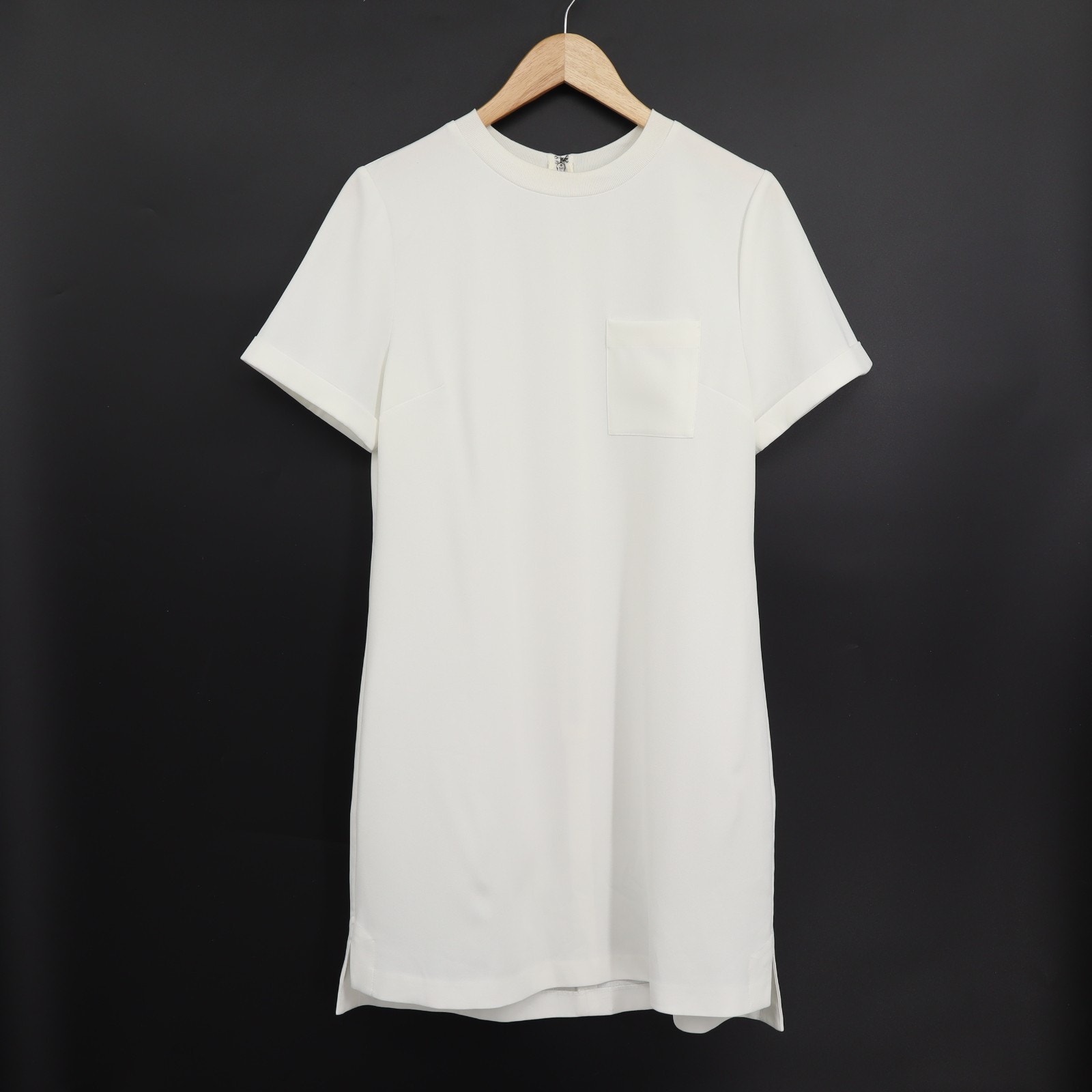 Alice & Olivia Women's Catalina Tee Shirt Dress White Sz M